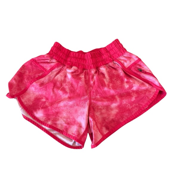 Lululemon Size 4 Beat The Heat Short Tidal Trip Boom Juice Pink Tie Dye. - Picture 5 of 6